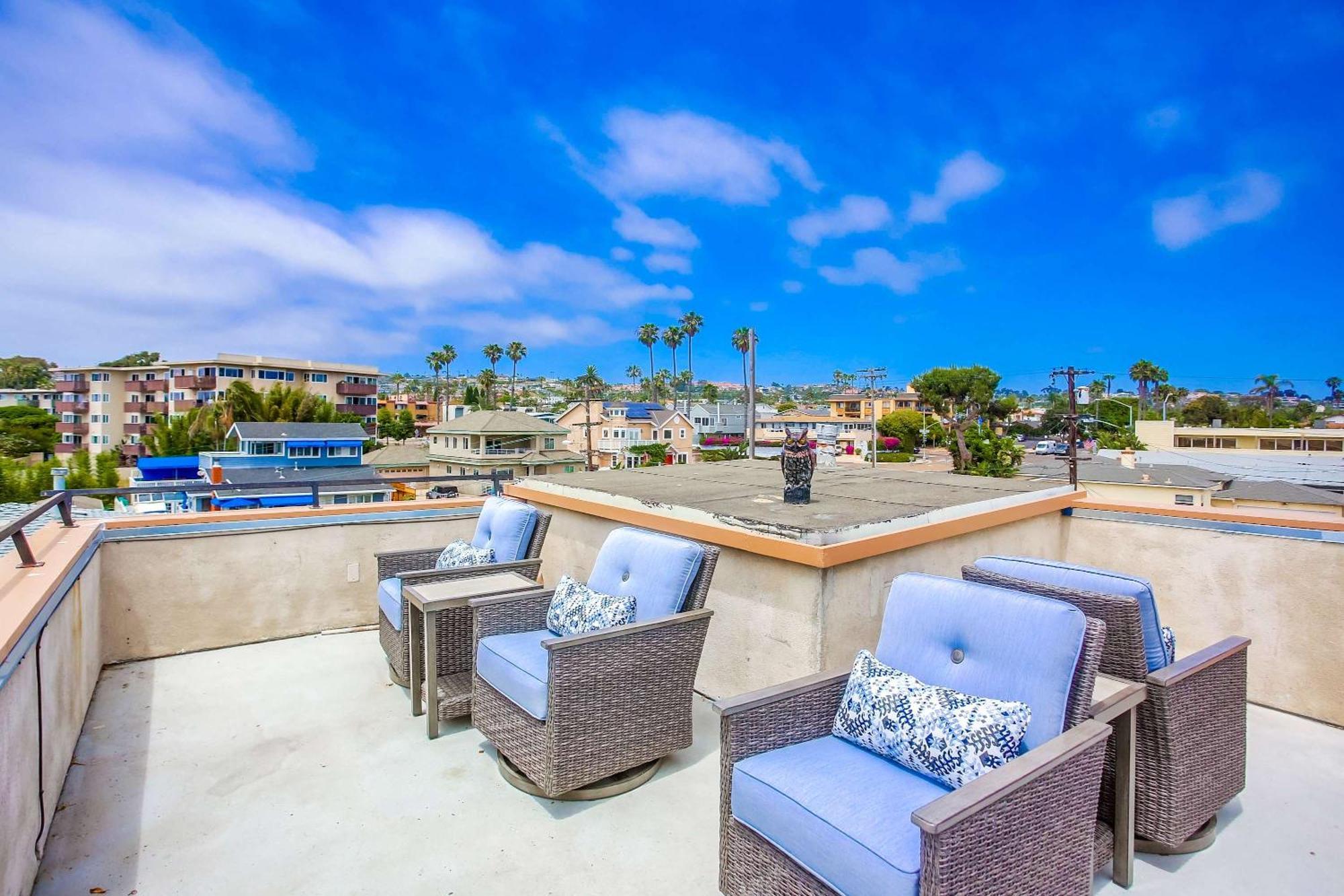 Steps 2 Ocean & Surfing Ocean Views Rooftop Deck San Diego